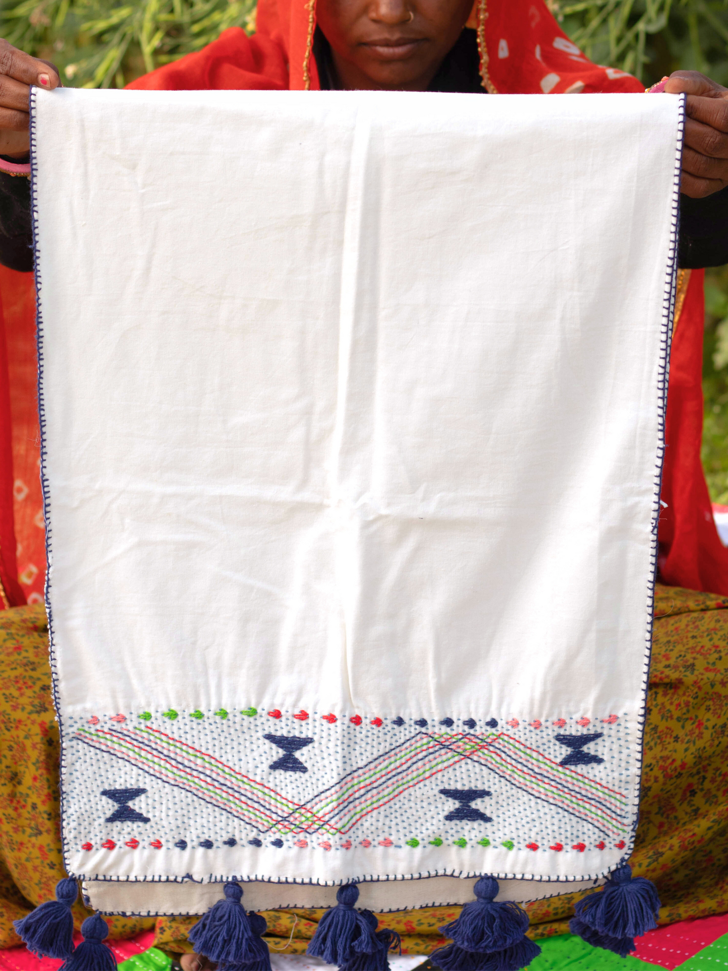 Neeli Damki Table Runner